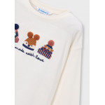 Mayoral T-Shirt μακρυμανικο εκρου 16-04030-089 4030