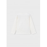 Mayoral T-Shirt μακρυμανικο εκρου-πρασ 16-04031-094 4031