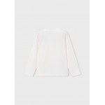 Mayoral T-Shirt μακρυμανικο εκρου-μωβ 16-04031-096 4031