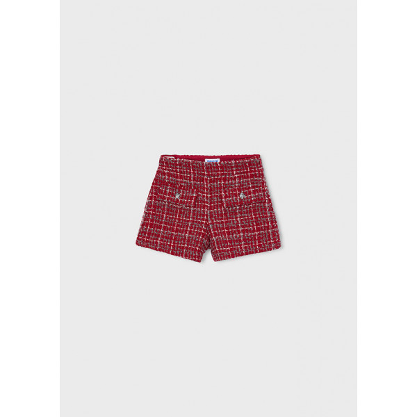 Mayoral Βερμουδα tweed κοκκινο 16-04230-038 4230