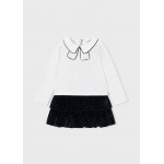 Mayoral Σετ φουστα βελουτε strass μαυρο 16-04936-010 4936