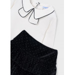 Mayoral Σετ φουστα βελουτε strass μαυρο 16-04936-010 4936