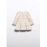 Abel and Lula Φορεμα tweed καρο μπεζ 16-05515-009 5515