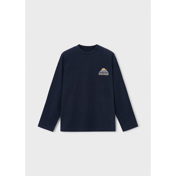 Mayoral T-Shirt μακρυμανικο camping ναυτ.μπλε 16-07052-400 7052