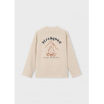 Mayoral T-Shirt μακρυμανικο camping εκρου 16-07052-431 7052