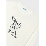 Mayoral T-Shirt μακρυμαν μαντηλι κρεμ 16-07060-054 7060