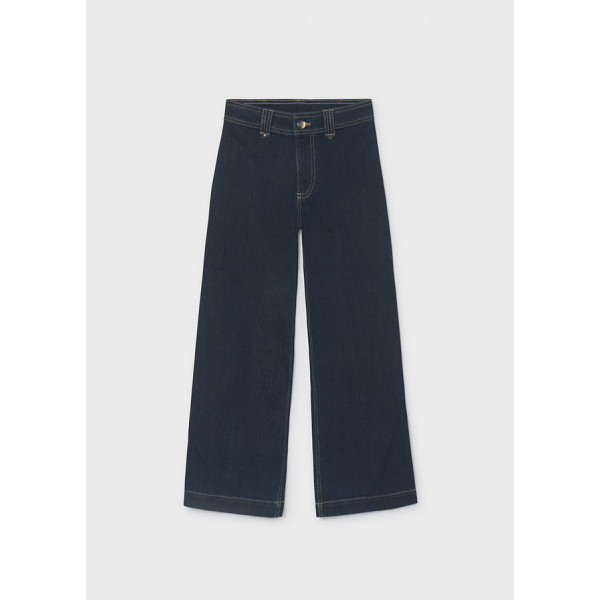 Mayoral Παντελονι τζιν wide leg τζιν σκουρ 16-07503-089 7503