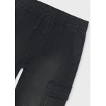 Mayoral Παντελονι soft denim jogger μαυρο 16-07506-090 7506