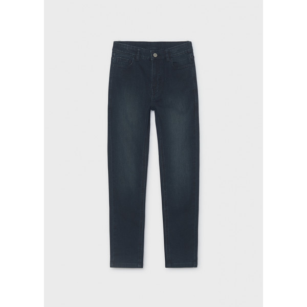 Mayoral Παντελονι soft denim 5τσεπο μαυρο μπλε 16-07509-084 7509