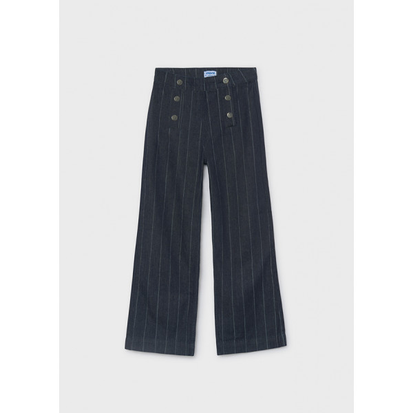 Mayoral Παντελονι τζιν wide leg τζιν σκουρ 16-07525-089 7525