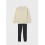 Mayoral Σετ κολαν fleece μαυρο 16-07763-027 7763