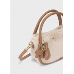 Mayoral Τσαντα γουνα με charms Μπεζ 16-10320-016 10320