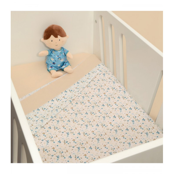 Σεντόνια Λίκνου Σετ 2τ -80x100-100% Βαμβάκι Design 217 Oliver Baby