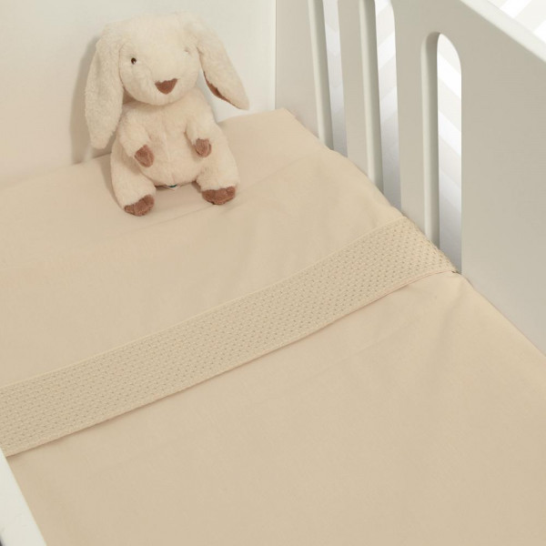 Baby Oliver Σετ 2 Σεντόνια Λίκνου με φάσα Πικέ 75x110cm 46-6704/454