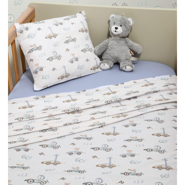 Baby Oliver Σεντόνια Κούνιας Σετ 3τεμ 110x170 με λάστιχο 46-6706/421