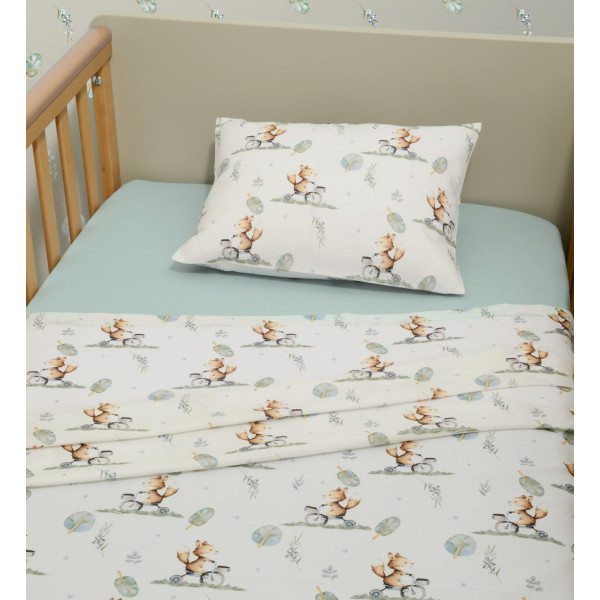 Baby Oliver Σεντόνια Κούνιας Σετ 3τεμ 110x170 με λάστιχο 46-6706/423