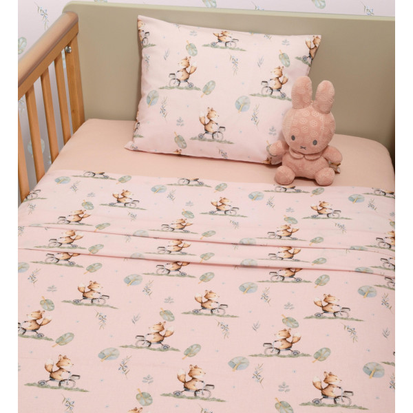 Baby oliver Σεντόνια Κούνιας Σετ 3τ 110x170 με λάστιχο 46-6706/426