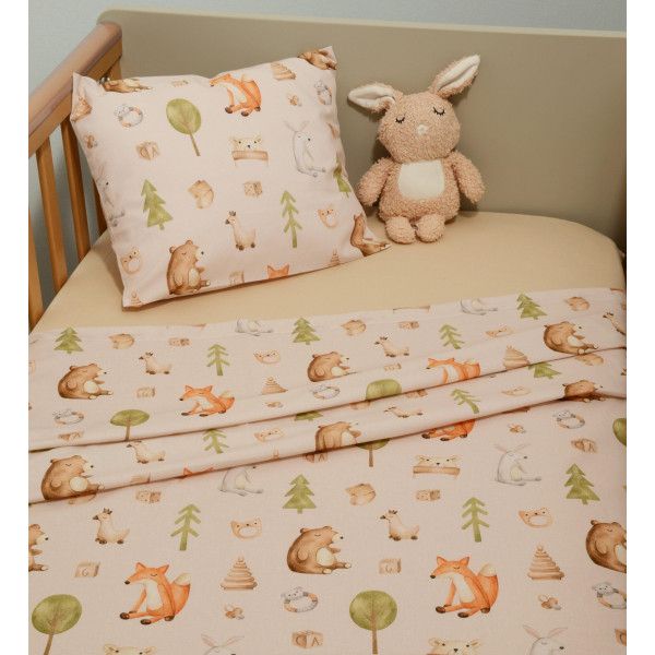 Baby Oliver Σεντόνια Κούνιας Σετ 3τ 110x170 με λάστιχο 46-6706/428