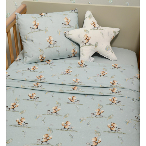 Baby Oliver Σεντόνια Κούνιας Σετ 3τ 110x170 με λάστιχο 46-6706/429