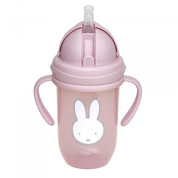 Miffy Παγούρι με Χερούλια και Καλαμάκι 260ml Miffy Pink KOKO 69-24695