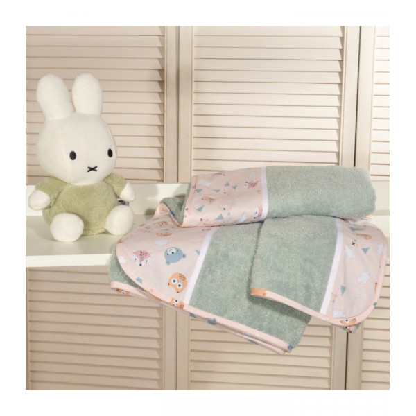 Baby Oliver  Σετ πετσέτες ραφ 2 τεμ 30Χ50 70Χ120 46-6760/201
