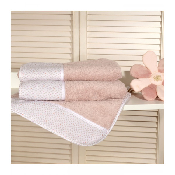 Baby Oliver σετ πετσέτες σάπιο μήλο 2 τεμ- 30Χ50cm και 70Χ120cm 46-6760/402-1