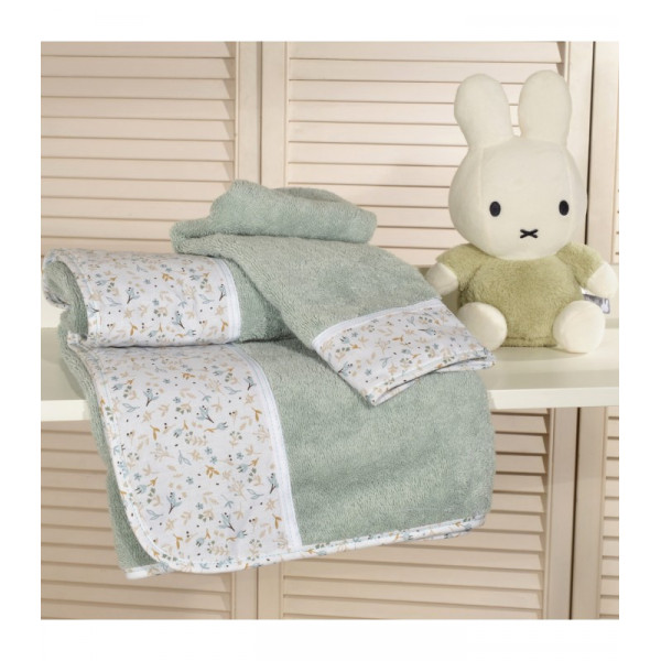 Baby Oliver σετ πετσέτες μέντα 2 τεμ- 30Χ50cm και 70Χ120cm 46-6760/403-1