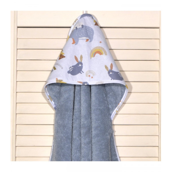 Oliver Baby μπουρνούζι ραφ Σχέδιο 411-1 75χ75 100% βαμβάκι 450grs/sqm Oliver Baby