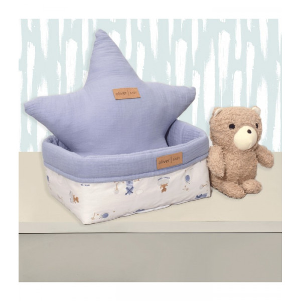 Baby Oliver Μαξιλάρι Διακοσμητικό Αστέρι Διπλής Όψης Ραφ 37x37 46-6710/414