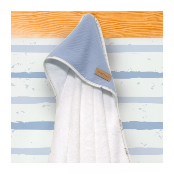 Μπουρνούζι κάπα 75x75 100% βαμβάκι 450 γρμ/τμ Design 413 Oliver Baby