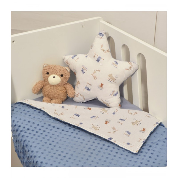Baby Oliver Minky Κουβέρτα Αγκαλιάς Διπλής Όψης Ραφ 46-6725/414
