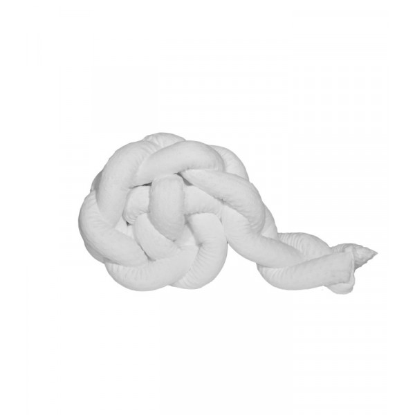 Baby Oliver Πλεξούδα Βελουτέ 20x200cm Ανάγλυφη Λευκή 46-6714/920