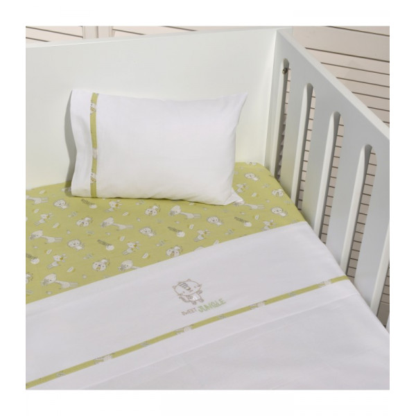 Baby Oliver Σεντόνια Κούνιας Χακί Τιγράκι Σετ 3τμχ 46-6707/180