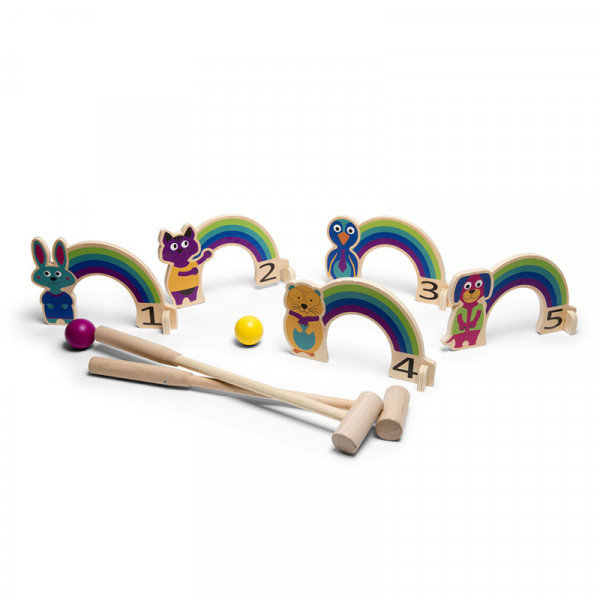 BS Toys Παιχνίδι Rainbow Croquet (Κροκέ) GA383