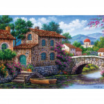 Art Puzzle: 500τμχ Canal With Flowers - Arturo Zarraga ART5070