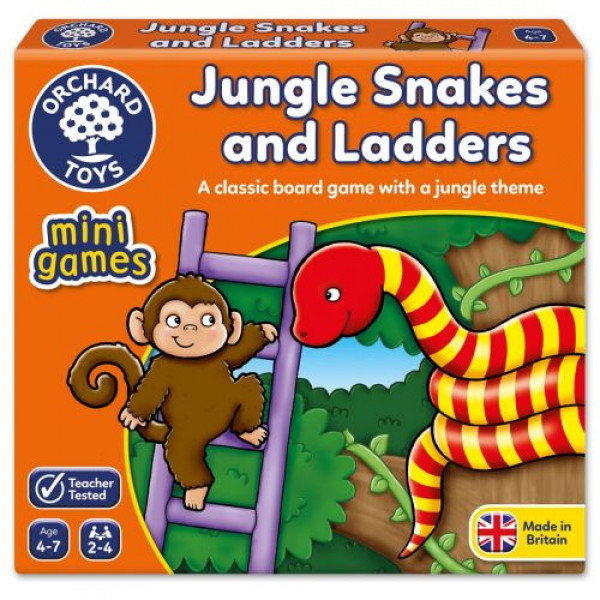 Orchard Toys Jungle Snakes & Ladders Mini Game ORCH352
