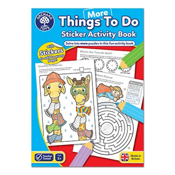 Orchard Toys More Thing To Do Colouring Book ORCHCB13