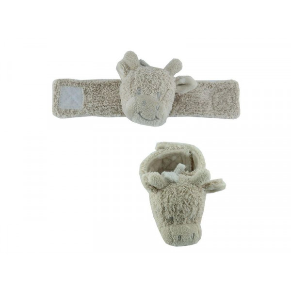 Bo Jungle Λούτρινη Κουδουνίστρα Καρπού Καμηλοπάρδαλη