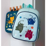 A Little Lovely Company Τσάντα Πλάτης Με Ισοθερμική Θήκη 27x32x19εκ. Monsters BPMOBU36