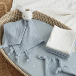 Bimbidreams Πανάκι Παρηγοριάς Blue Grey Bunny 100% Cotton 575MATAG