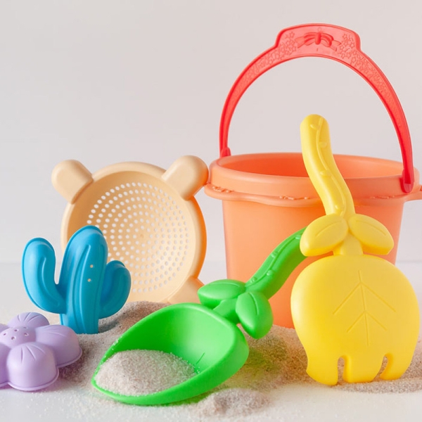 Kiokids Σετ Κουβαδάκια Παραλίας Mini Soft BLUE 6τμχ 3668