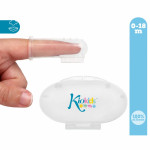 Kiokids Βρεφική Οδοντοβουρτσα Σιλικονης με Θήκη 0-18Μ 1621
