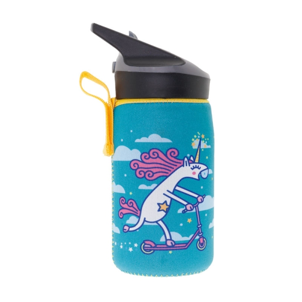 Laken Katuki Saguyaki Παγούρι tritan με θήκη Unicorning 450ml