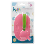 Kiokids Ταπεράκι Αντιολισθητικό Διπλό με Κουταλάκι Ροζ 6+Μ 1628