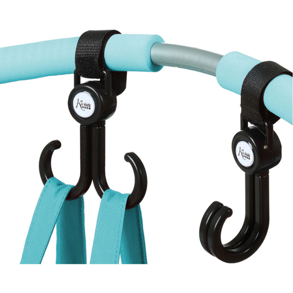 Kiokids Γάντζος Καροτσιού 2τμχ Περιστροφή 360° 1540