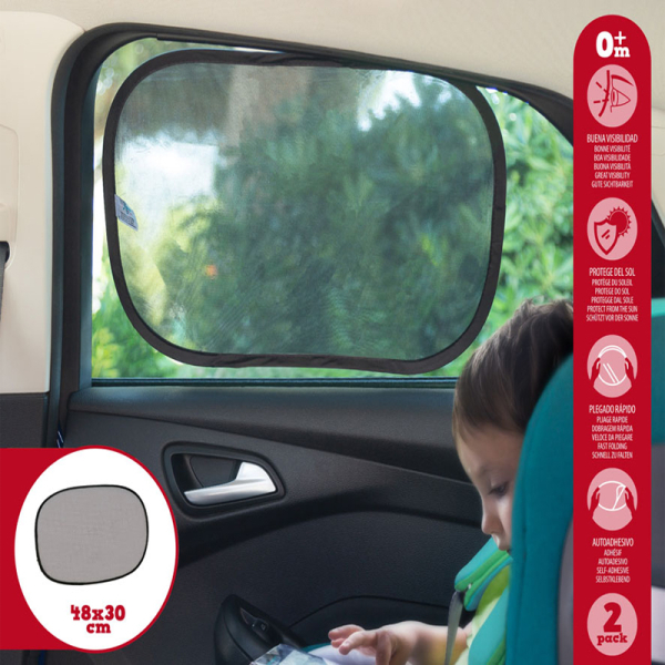 Kiokids Ηλιοπροστασία Για Τζάμι Αυτοκινήτου Black 48x30 2493