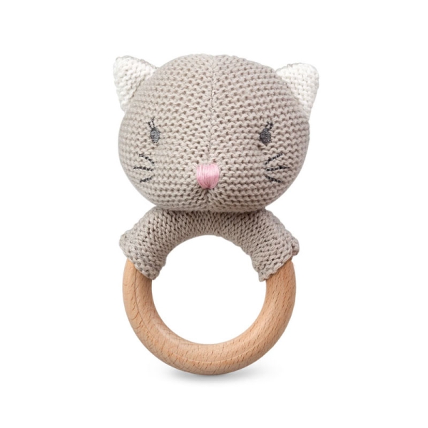 Kiokids Μασητικό 13cm Βαμβακερό Γατάκι 3110