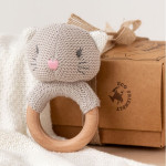 Kiokids Μασητικό 13cm Βαμβακερό Γατάκι 3110 Kiokids Μασητικό 13cm Βαμβακερό Γατάκι 3110