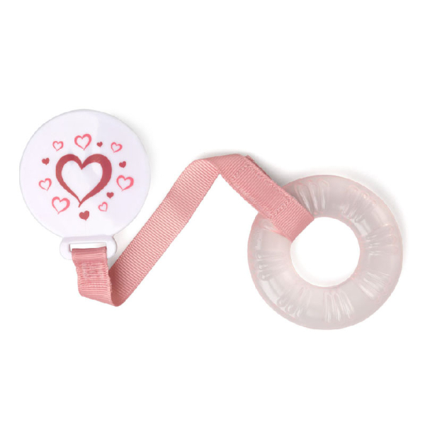 Kiokids Μασιτικό Νερού με κλιπ Ροζ Καρδιες 3+M 3015