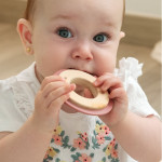 Kiokids Μασητικό Σιλικόνης Ecofriendly 8cm Bunny Pink 3236